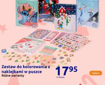 Zestaw do kolorowania z naklejkami w puszce