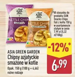 ALDI Chipsy azjatyckie smażone w kotle, różne rodzaje Asia Green Garden oferta