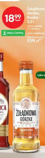 Żabka Żołądkowa Gorzka, Rześka oferta