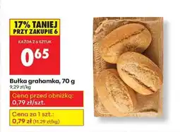 Biedronka bułka grahamka 70 g oferta