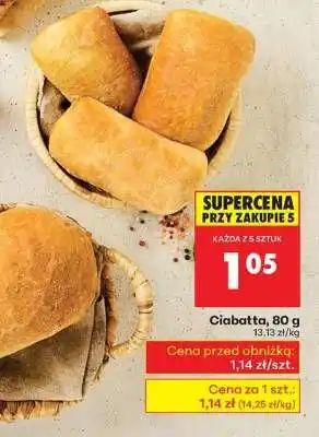 Biedronka Ciabatta 80 g oferta