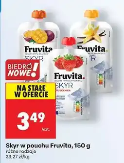 Biedronka Skyr w pouchu Fruvita, 150 g oferta