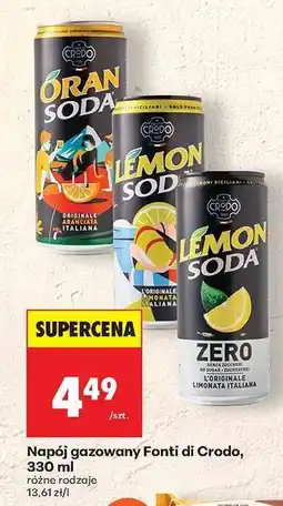 Biedronka Napój gazowany Fonti di Crodo, 330 ml oferta
