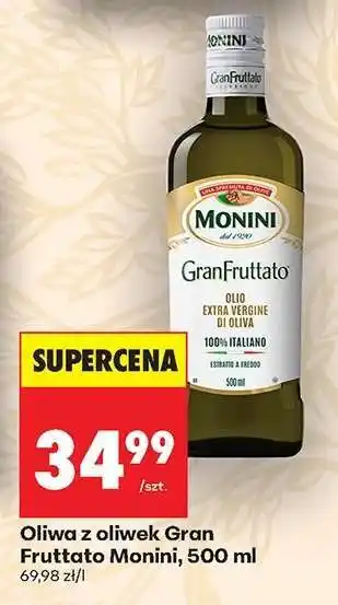 Biedronka Oliwa z oliwek Gran Fruttato Monini, 500 ml oferta
