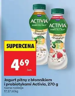 Biedronka Jogurt pitny z błonnikiem i probiotykami Activia, 270 g oferta