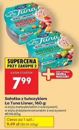 Biedronka Sałatka z tuńczykiem La Tuna Lisner, 160 g oferta