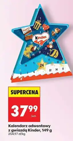 Biedronka Kalendarz adwentowy z gwiazdą Kinder, 149 g oferta