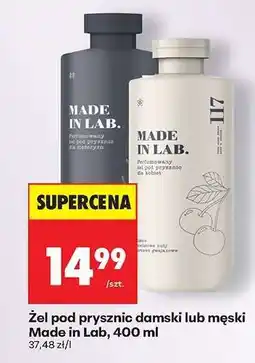 Biedronka Żel pod prysznic damski lub męski Made in Lab, 400 ml oferta