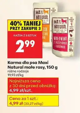 Biedronka Karma dla psa Maxi Natural małe rasy, 150 g oferta