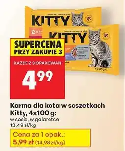 Biedronka Karma dla kota w saszetkach Kitty, 4x100 g oferta