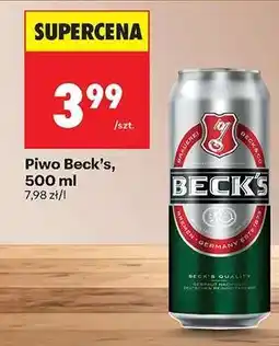 Biedronka Piwo Beck's 500 ml oferta