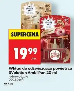 Biedronka Wkład do odświeżacza powietrza 3Volution Ambi Pur, 20 ml oferta