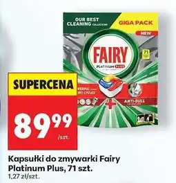Biedronka Kapsułki do zmywarki Fairy Platinum Plus, 71 szt oferta