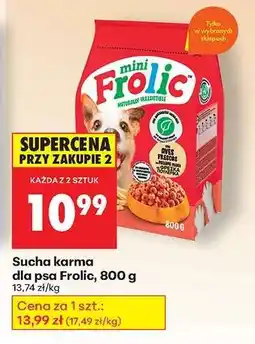 Biedronka Sucha karma dla psa Frolic, 800 g oferta