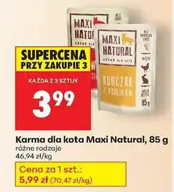 Biedronka Karma dla kota Maxi Natural 85 g oferta