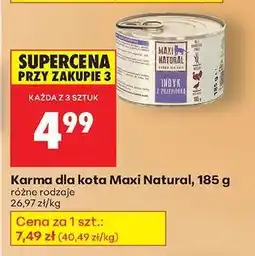 Biedronka Karma dla kota Maxi Natural , 185 g oferta