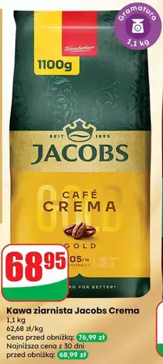 Dino Kawa ziarnista Jacobs Crema Gold 1,1 kg oferta