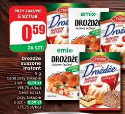Dino Drożdże suszone instant Emix lub Cykoria Dino oferta