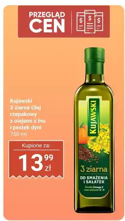 Biedronka Olej rzepakowy Kujawski 3 ziarna z olejami z lnu i pestek dyni oferta