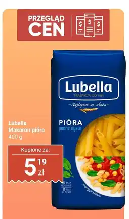 Biedronka Makaron pióra Lubella penne rigate oferta