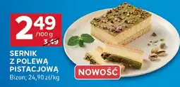 Stokrotka Sernik z polewą pistacjową Bizon oferta