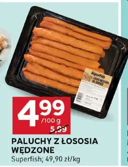Stokrotka Parówki Paluchy z Łososia Wędzone Superfish oferta