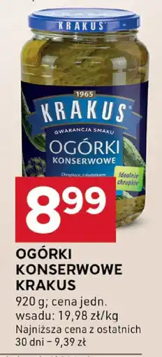 Stokrotka Ogórki konserwowe KRAKUS oferta