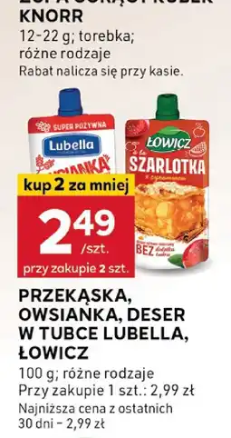 Stokrotka Przekąska, owsianka, keser w tubce LUBELLA, ŁOWICZ LUBELLA/ŁOWICZ oferta