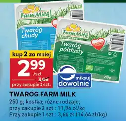 Stokrotka Twaróg Farm Milk 250g kostka różne rodzaje oferta