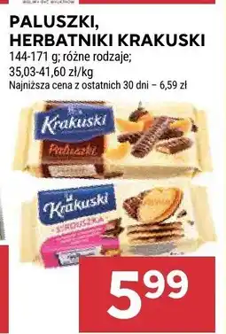 Stokrotka Paluszki, herbatniki Krakuski 144-171g różne rodzaje oferta