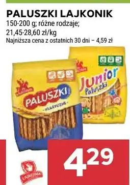 Stokrotka Paluszki Lajkonik 21,45-28,60 zł/kg oferta