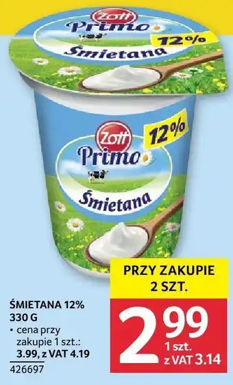 Śmietana Zott Primo 12% 330 g