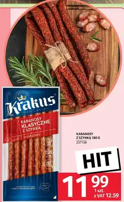 Selgros Kabanosy Krakus z szynką klasyczne 180 g oferta