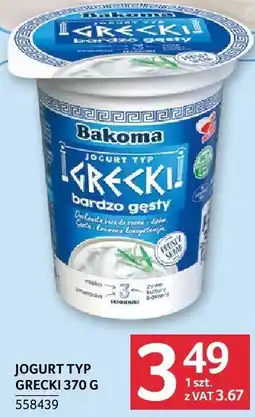 Selgros Jogurt typ grecki Bakoma 370 g oferta