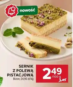 Stokrotka Sernik z polewą pistacjową bizon Ciasta pakowane oferta