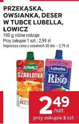 Stokrotka Przekąska, owsianka, deser w tubce Lubella, Łowicz oferta