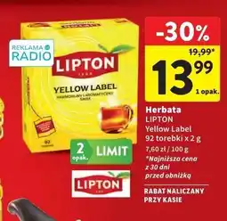 Intermarche Herbata Lipton Yellow Label Tea oferta