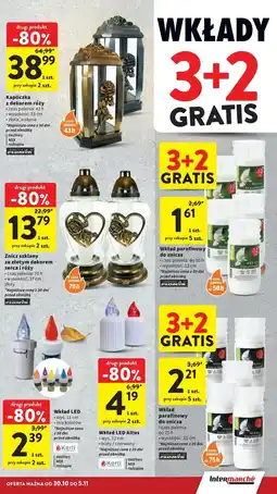 Intermarche Znicz kapliczka z dekorem róży Płomyk oferta