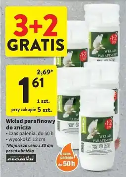 Intermarche Wkład parafinowy 50 h Płomyk oferta