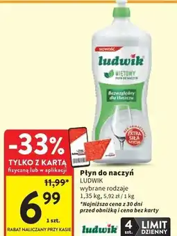 Intermarche Płyn do mycia naczyń miętowy Ludwik oferta