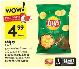 Intermarche Chipsy zielona cebulka Lay's oferta