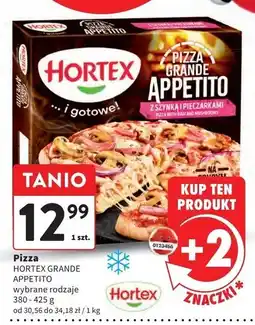 Intermarche Pizza grande appetito z szynką i pieczarkami Hortex oferta