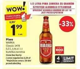 Intermarche Piwo Warka oferta