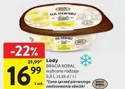 Intermarche Lody o smaku tarty cytrynowej Bracia Koral Jak Dawniej oferta