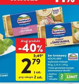 Intermarche Ser kremowy ze śmietanką Hochland oferta
