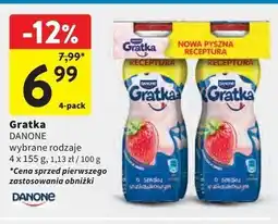 Intermarche Napój mleczny truskawkowy Danone Gratka oferta
