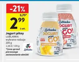 Intermarche Jogurt mini go! truskawka Lublanka oferta