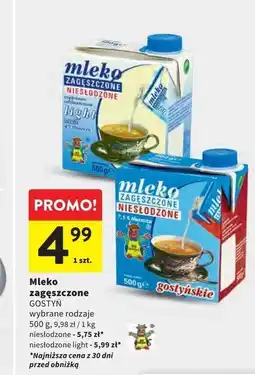 Intermarche Mleko zagęszczone niesłodzone Gostyń oferta