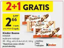 Intermarche Baton Kinder Bueno oferta