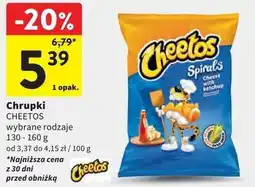 Intermarche Chrupki spirals ser z ketchupem Cheetos oferta
